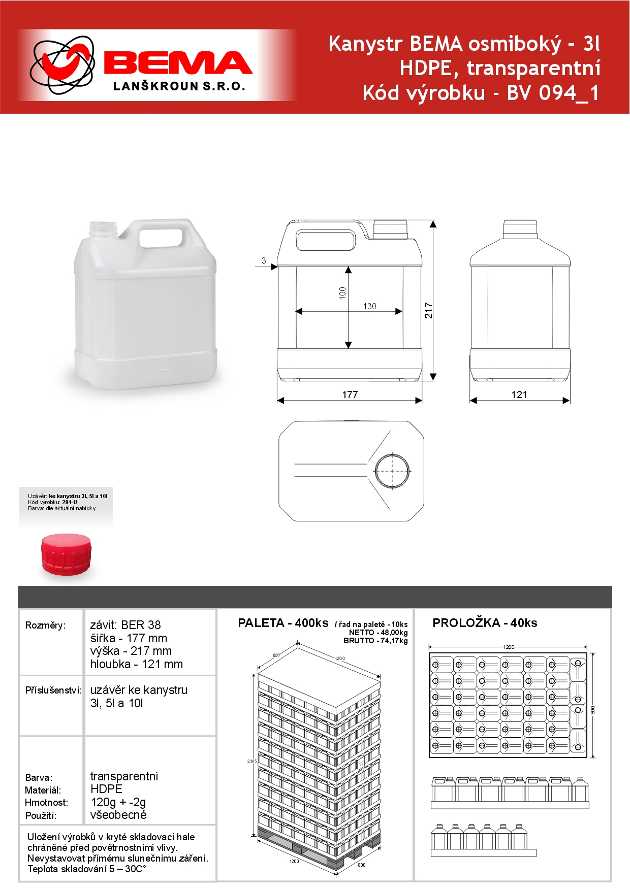 kanystr 3l BEMA transp 6-2-2024